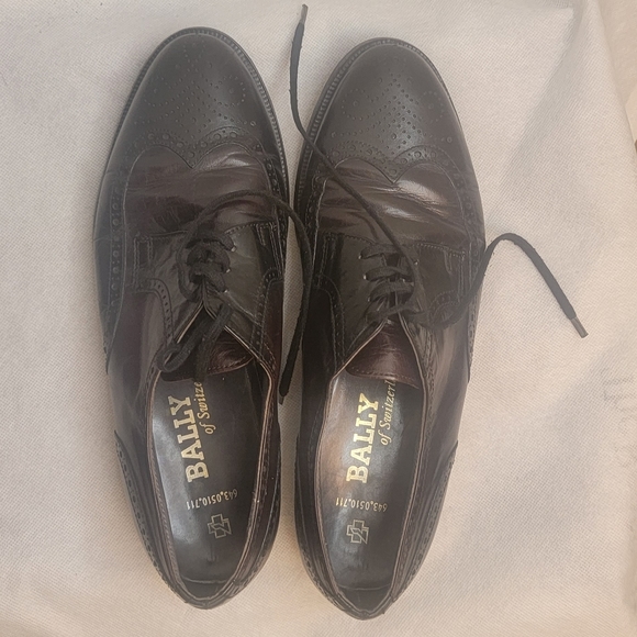 Bally Oxford men black shoes Size 8.5 - Picture 13 of 16